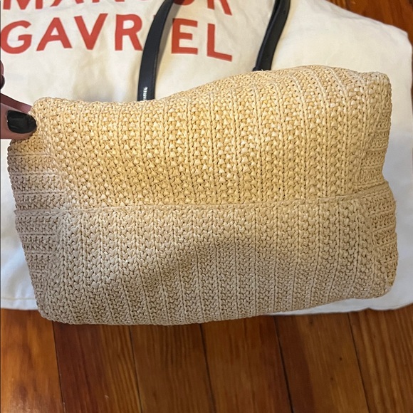 Mansur Gavriel Mini Drawstring Raffia Bucket Bag - EUC! - Picture 9 of 10